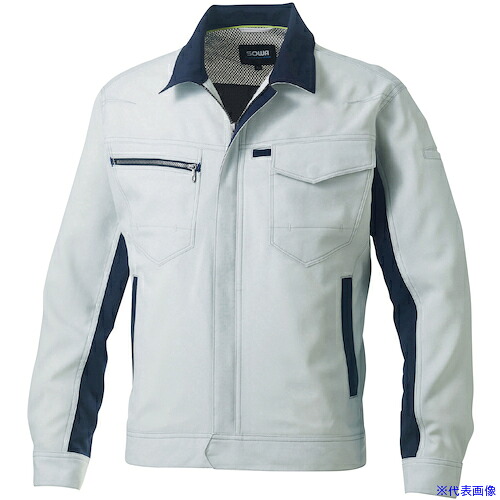 ■SOWA 962 長袖ブルゾン シルバーグレー 8L 962228L(5313938)[送料別途お見積り][法人限定][掲外取寄]