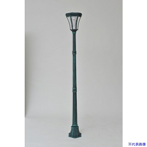 ■TASSCOM ソーラーLED街灯 グリーン TANS328GN(5333452)[法人限定][外直送元]｜ファーストFACTORY