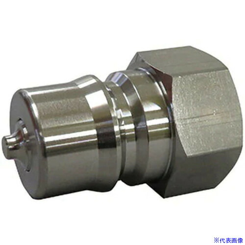 ■NKCカップリング KS型カップリングプラグ(SUS304) Rc2 メネジ KS16PS(5357855)[送料別途お見積り][法人限定][掲外取寄]｜ファーストFACTORY
