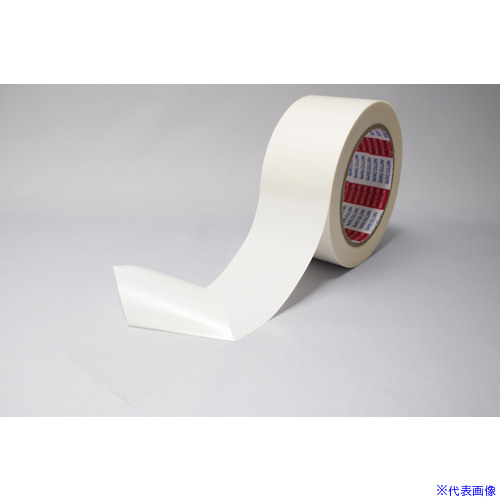 ■日東 両面接着テープ No.501F 130mm×20m ホワイト 501F130(5369340)×6[送料別途お見積り][法人限定][メーカー取寄]