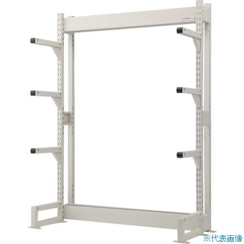 ■TRUSCO ボルトレス長尺保管棚M3 単式基本900X450XH2400 4段 VRM38354(5380580)[送料別途お見積り][法人限定][直送]