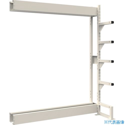 ■TRUSCO ボルトレス長尺保管棚M1.5 単式連結1800X300XH2400 5段 VRM1.58635B(5385065)[送料別途お見積り][法人限定][直送]｜ファーストFACTORY