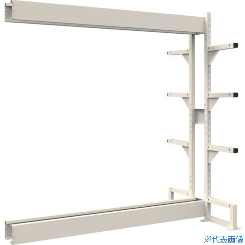 ■TRUSCO ボルトレス長尺保管棚M1.5 複式連結900X450XH2400 4段 VRM1.58354BW(5385089)[送料別途お見積り][法人限定][直送]