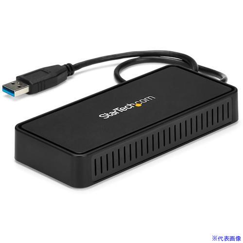 ■StarTech ドッキングステーション/USB 3.0/4K DisplayPort/イーサネット/30cmケーブル/多機能マルチハブ USBA2DPGB(5388137)[法人限定][外直送元]