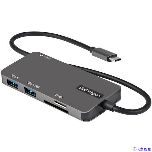 ■StarTech ドッキングステーション/USB－C/4K HDMI/100WPD/USBハブ/カードリーダー/多機能 USBマルチハブ DKT30CHSDPD(5389696)