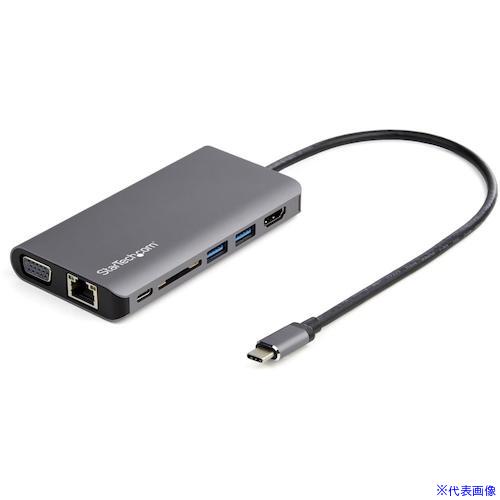 ■スターテック ドッキングステーション/USB-C/4K HDMI/VGA/100W PD/USBハブ/カードリーダー/オーディオ DKT30CHVAUSP(5391280)[法人・事業所限定][外直送元]