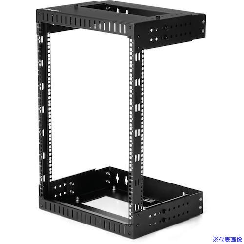 ■StarTech サーバーラック/15U/19インチ/垂直 壁掛け用/2ポスト/奥行調整幅:30.5～50.8cm/ネットワーク機器ラック RK15WALLOA(5391304)[法人限定][外直送元]