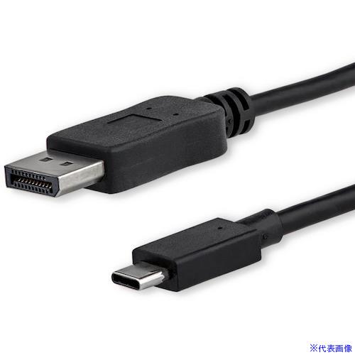■StarTech ディスプレイ変換ケーブル/USB－C － DP/1.8m/4K60Hz/ブラック/ビデオコンバーター CDP2DPMM6B(5391308)[法人限定][外直送元]