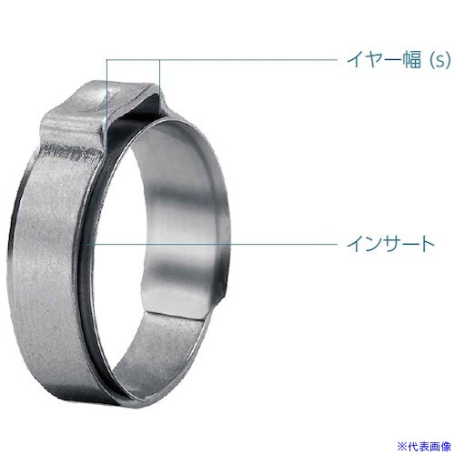■Oetiker PG154 インサート付きイヤークランプ Φ12.8 ― 14.8mm 15400036(5430894)×100[送料別途お見積り][法人限定][掲外取寄]