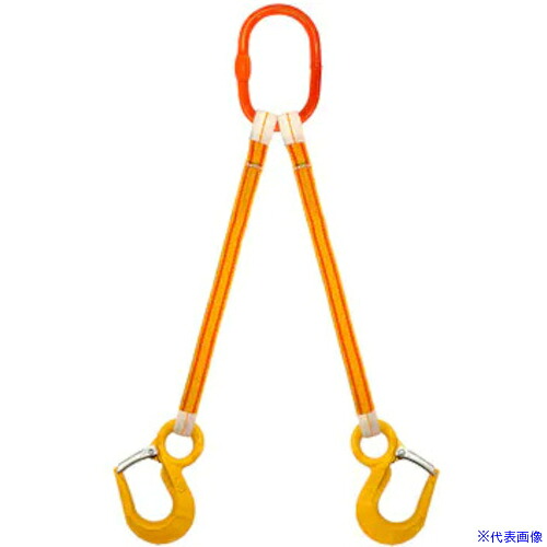 ■コンドーテック KSファイバースリング 2点吊 25X1.0M 054KP2P02501(5431196)[送料別途お見積り][法人限定][外直送]｜ファーストFACTORY