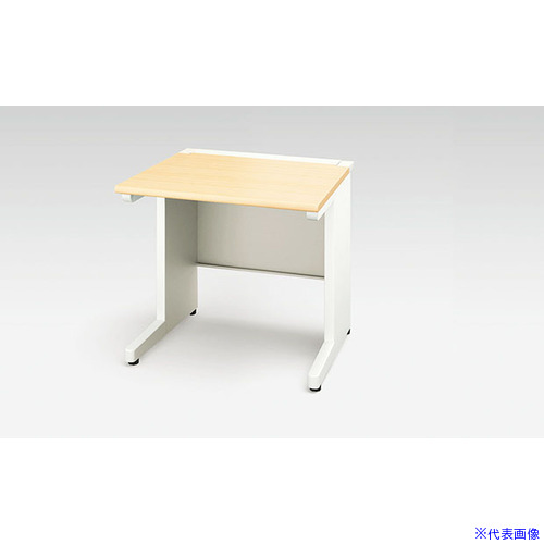 ■NAIKI 平デスク(引出し無し) XEHH型/天板:シルクウッド 本体:クリアーホワイト/W700&times;D800&times;H720 XEHH078FDNWS(5445038)[送料別途お見積り][法人限定][外直送]｜ファーストFACTORY