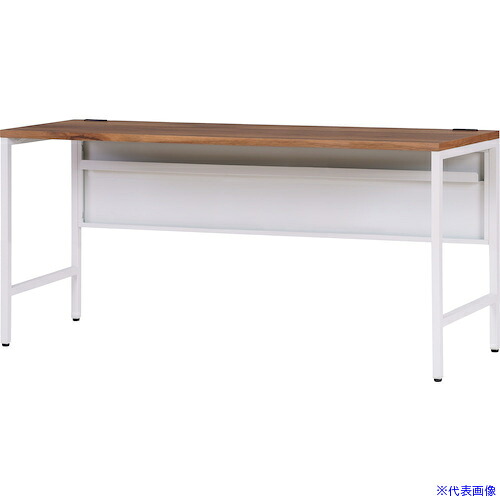 ■DAISHIN レクタ デスク 基本タイプ ホワイトフレーム 1500×450×720 FD154507WMPB(5449857)[法人限定][外直送元]