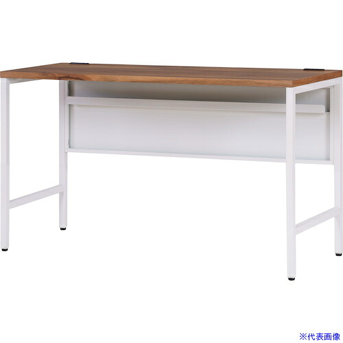 ■DAISHIN レクタ デスク 基本タイプ ホワイトフレーム 1200×450×720 FD124507WMPB(5451390)[法人限定][外直送元]