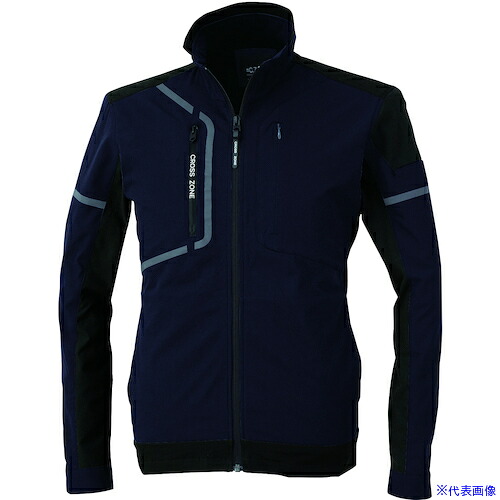 ■XEBEC 長袖ブルゾン2534&minus;19&minus;L ディープネイビー 253419L(5463059)[送料別途お見積り][法人限定][掲外取寄]｜ファーストFACTORY