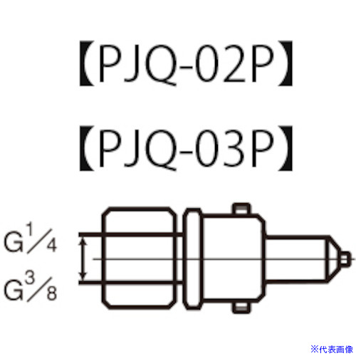 ■アネスト岩田 クイックジョイント(プラグ) 接続口径G1/4 PJQ02P(5480028)[送料別途お見積り][法人限定][外直送]
