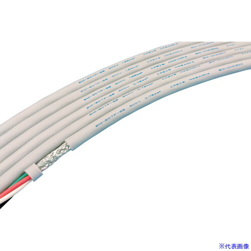 ■長岡特殊電線 EM&minus;CHC&minus;300(VCTF&minus;SB) 3&times;0.75SQ 灰 EMCHC3003X0.75SQ100GRAY(5482294)[法人限定][外直送元]｜ファーストFACTORY