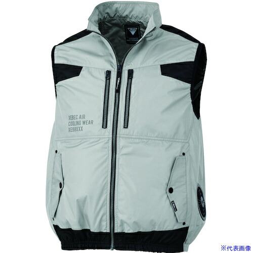 ■XEBEC 空調服遮熱ベストXE98030－22－3L シルバーグレー XE98030223L(5495258)[送料別途お見積り][法人限定][掲外取寄] 5,993円