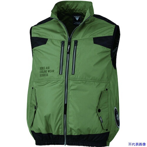 ■XEBEC 空調服遮熱ベストXE98030－36－M カーキ XE9803036M(5520350)[送料別途お見積り][法人限定][掲外取寄]