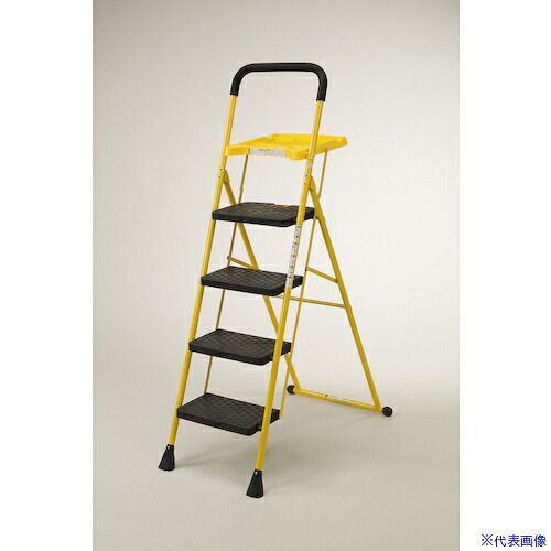 ■TASSCOM トレー付き脚立 4段 TAN944(5521142)[法人・事業所限定][外直送元]｜ファーストFACTORY 12,732円
