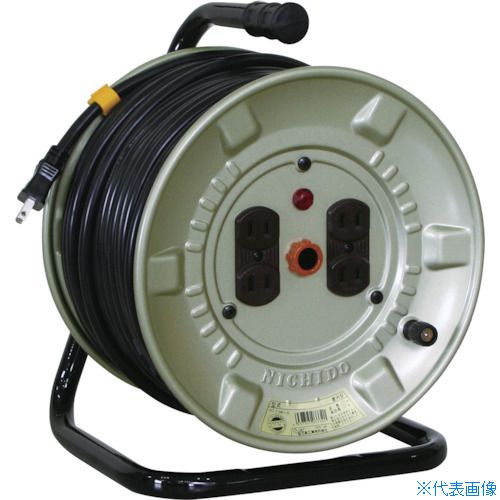 ■NICHIDO 電工ドラム アースなし 極太電線 20m NNP204F(5521875)｜ファーストFACTORY