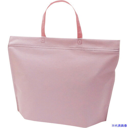 ■a－1 カラークール チャックシールトート 大 ライトピンク LC0630NI20(5554687)×10[送料別途お見積り][法人限定][掲外取寄]