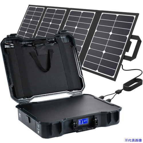 ■リンクサス ポータブル電源 MONTEK X－1000ソーラーパネル付き LXMON1000SP80(5587479)×5[送料別途お見積り][法人限定][外直送]