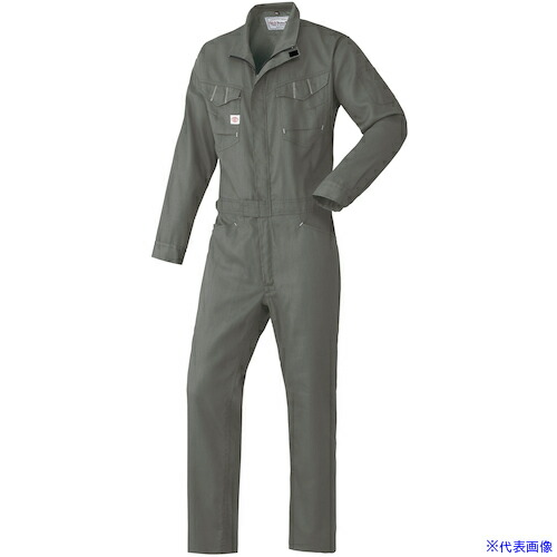 ■AUTO－BI SS(春夏)モデル つなぎ服23010－007グレー－llサイズ 23010007LL(5622639)[送料別途お見積り][法人限定][掲外取寄]