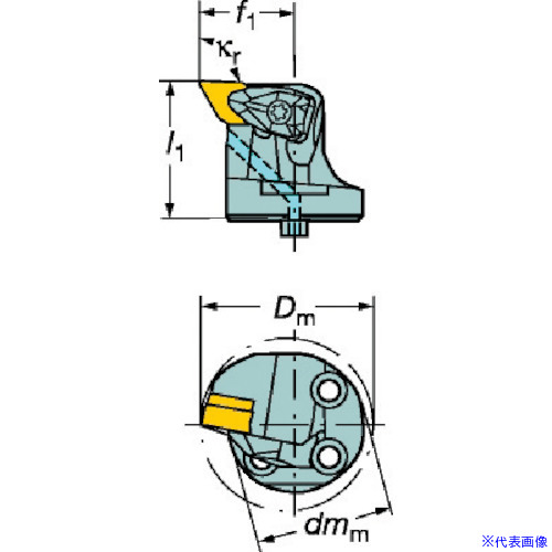 ■SANDVIK コロターンSL コロターンRC用カッティングヘッド(410) 570DDUNR8015(5632650)[送料別途お見積り][法人限定][掲外取寄]