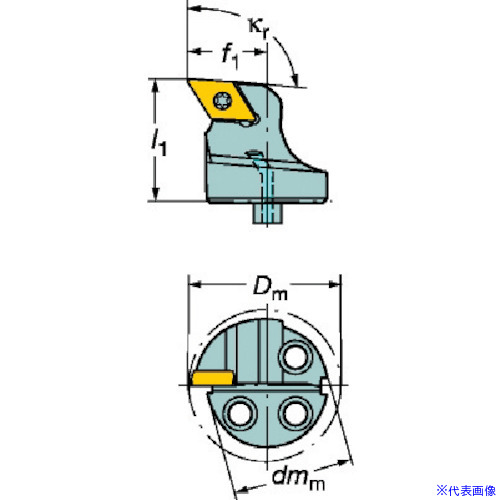 ■SANDVIK コロターンSL コロターン107用カッティングヘッド(410) 570SDUCL8011(5632994)[送料別途お見積り][法人限定][掲外取寄]