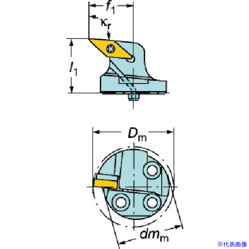 ■SANDVIK コロターンSL コロターン107用カッティングヘッド(410) 570SVLBR8016(5633257)[送料別途お見積り][法人限定][掲外取寄]