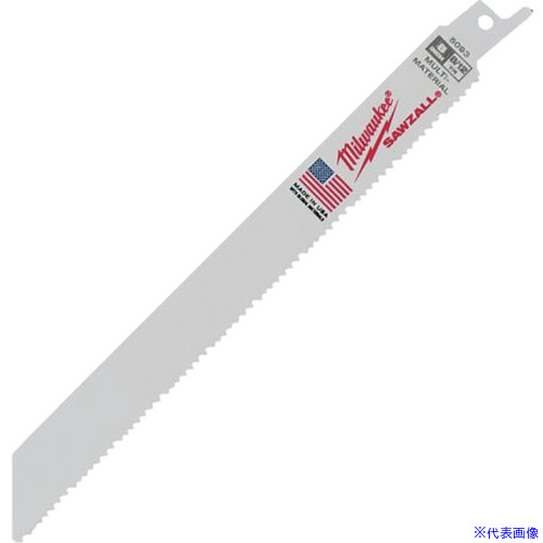 ■milwaukee 多目的レシプロソーブレード 8/12 TPI 203mm(25本パック) 48008093(5657168)