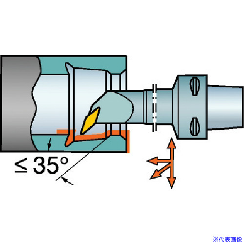 ■SANDVIK カッティングヘッド(410) C4SVQBR1307011(5672546)[送料別途お見積り][法人限定][掲外取寄]