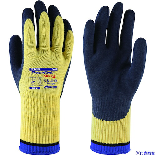 ■トワロン まとめ買い 耐切創手袋 パワーグラブKEV4－S 8/M (12双入) 344S12P8M(5675787)[送料別途お見積り][法人限定][掲外取寄]