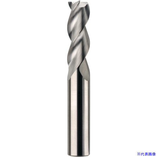 ■京セラ 3枚刃 非鉄金属用ラジアスエンドミル ミリ仕様 43MCR 4&times;D(TiB2コーティング)POLISHED FLUTE 44873(5677551)[送料別途お見積り][法人限定][掲外取寄]｜ファーストFACTORY