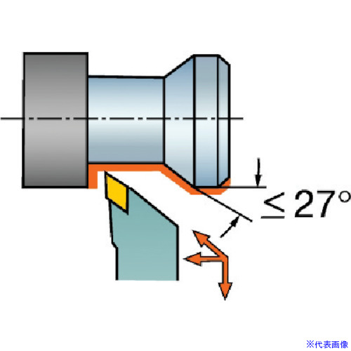 ■SANDVIK T－Max セラミックチップ用シャンクバイト(410) CDNNN5040T154(5689830)[送料別途お見積り][法人限定][掲外取寄]