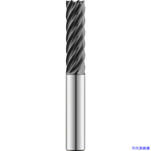 ■京セラ 7枚刃スクエアエンドミル 77M(TAコーティング)チップブレーカー付き 74538(5693106)[送料別途お見積り][法人限定][掲外取寄]