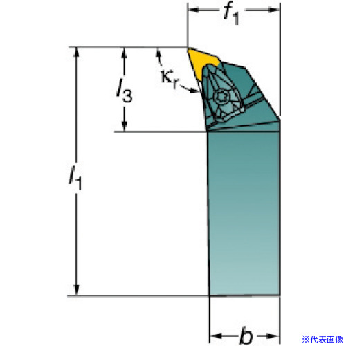 ■SANDVIK コロターンRC ネガチップ用シャンクバイト(410) DDHNL3232P15(5700922)[送料別途お見積り][法人限定][掲外取寄]