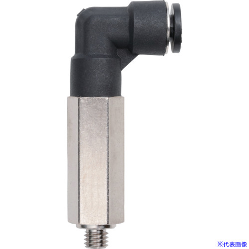 ■潤工社 ワンタッチ継手Mシリーズ ロングエルボ 4mm M5 PLLM4M5PM(5724508)×50[送料別途お見積り][法人限定][掲外取寄]