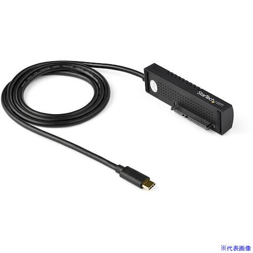 ■StarTech USB&minus;C &minus; SATA変換アダプター/2.5/3.5インチSATAドライブ対応/USB 3.1(10Gbps)準拠 USB31C2SAT3(5724949)[法人限定][外直送元]｜ファーストFACTORY