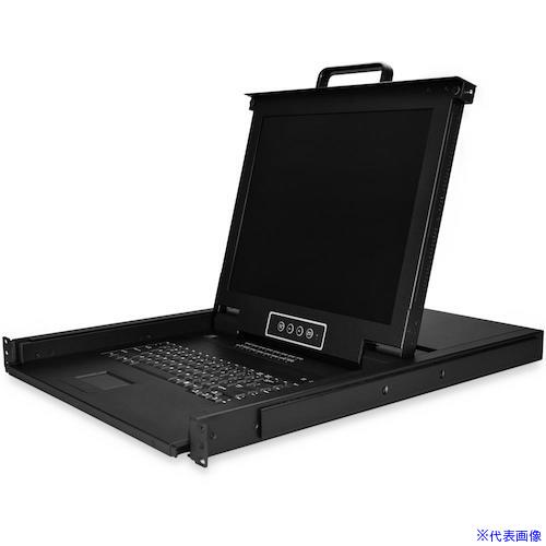 ■スターテック KVMコンソール/ラックマウント型/16ポート/17インチモニタ/1U/VGA/1280x1024/USB/ケーブル付属 RKCONS1716K(5724969)[法人・事業所限定][外直送元] 150,150円