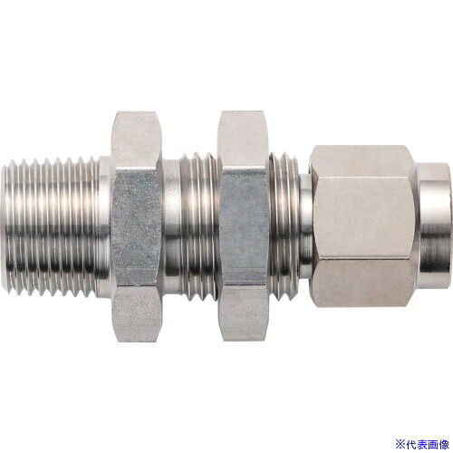 ■潤工社 ステンレス継手 隔壁オスユニオン 10×7.5mm PT1/4 PUN10X7.5PT14SUS(5727657)×10[送料別途お見積り][法人限定][掲外取寄]