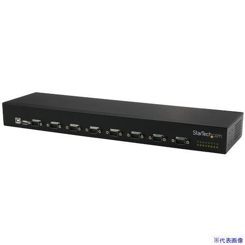 ■スターテック USB - RS232C変換ハブ/USB 2.0/8ポート DB9/メタル筐体/ラックマウント/シリアルアダプター ICUSB23208FD(5745275)[法人・事業所限定][外直送元]