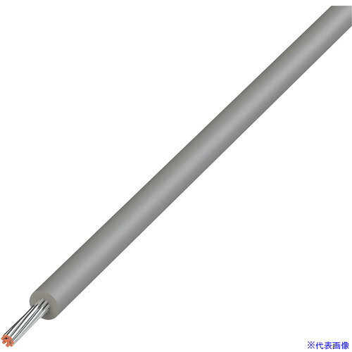 ■KYОWA UL耐熱ビニル絶縁電線 UL1007AWG24GY610M(5772477)[送料別途お見積り][法人限定][掲外取寄]