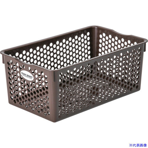 ■SANKO pla 432773 フランクバスケット 深型NO.2 ブラウン 172&times;285&times;118mm 43277(5800868)&times;120[法人限定][外直送元]｜ファーストFACTORY