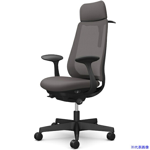 ■OKAMURA ポータム,固定肘,背メッシュ,EXスタンダードタイプ,ブラックボディ,ハンガー有,ランバー無,ウレタンキャスター CF26ZRFKA2(5840347)[送料別途お見積り][法人限定][外直送]