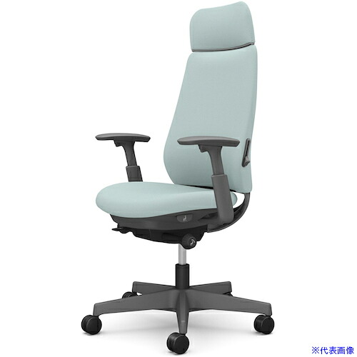 ■OKAMURA ポータム，可動肘，背クッション，EXスタンダードタイプ，ダークグレー，ハンガー無，ランバー有，ナイロンキャスター CF87XEFRU6(5840603)[送料別途お見積り][法人限定][外直送]
