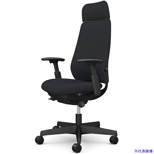 ■OKAMURA ポータム,可動肘,背クッション,EXスタンダードタイプ,ブラックボディ,ハンガー無,ランバー有,ナイロンキャスター CF87XSFRU1(5840611)[送料別途お見積り][法人限定][外直送]