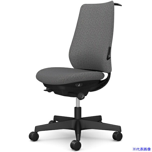 ■OKAMURA ポータム,肘なし,背クッション,スタンダードタイプ,ブラックボディ,ハンガー有,ランバー有,ナイロンキャスター CF14XSFXW0(5846524)[送料別途お見積り][法人限定][外直送]｜ファーストFACTORY