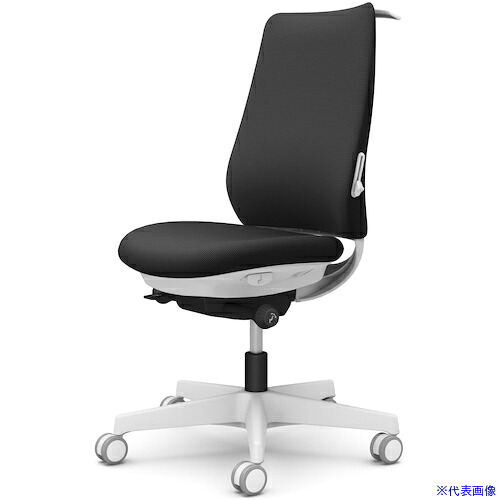 ■OKAMURA ポータム,肘なし,背クッション,スタンダードタイプ,ホワイトボディ,ハンガー有,ランバー有,ウレタンキャスター CF14ZZFSF1(5854338)[送料別途お見積り][法人限定][外直送]｜ファーストFACTORY