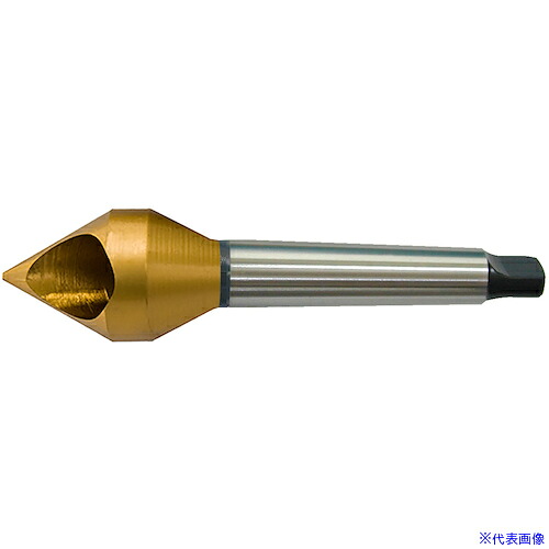 ■WEBA カウンターシンク No.21811&minus;1&minus;MT 60&deg;穴明 HSS MTシャンク TiNコ&minus;ティング φ10 21811110MT(5855784)[送料別途お見積り][法人限定][掲外取寄]｜ファーストFACTORY